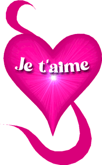 Gif animé je t'aime multicolore